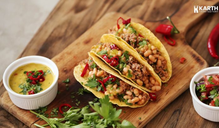 Mexican Taco With Indian Chaat